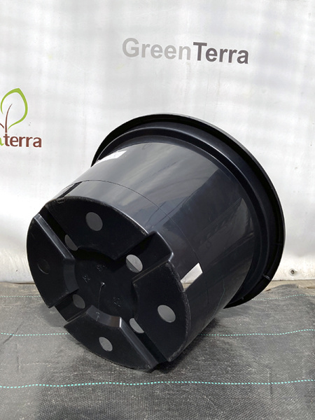 Горшок круглый под саженцы 25л, ø 43см, высота 26 см