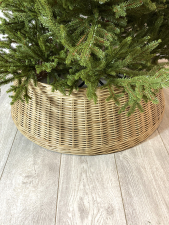 Корзина 70см плетёная под ёлку, разные цвета