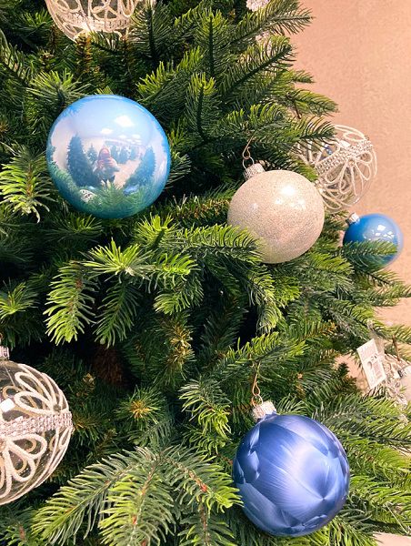 Шар елочный стекл. 8 см, [51]