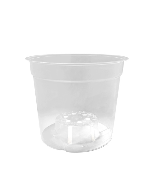 Горшок для орхидеи "№2" 1.4л,  ø15см, высота 12.5см, прозрачный