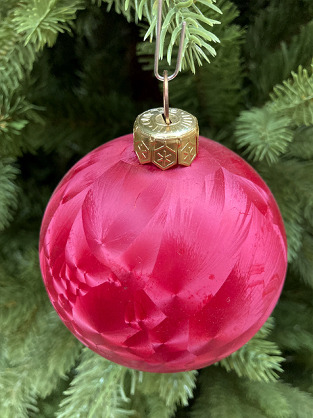 Шар елочный стекл. 8 см, [65]