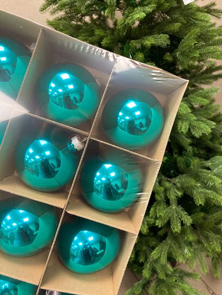 Шар елочный стекл. 8 см, [31]