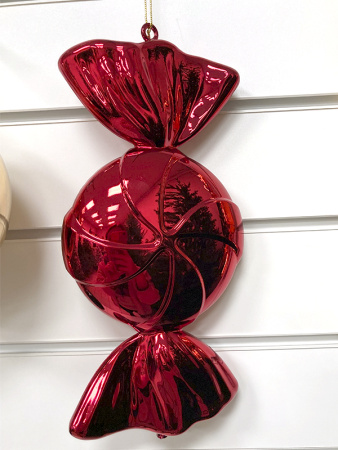 Украшение елочное "Конфета-карамель" 30см красный [HL202517]