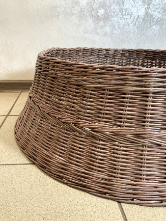 Корзина 75см плетёная под ёлку, разные цвета