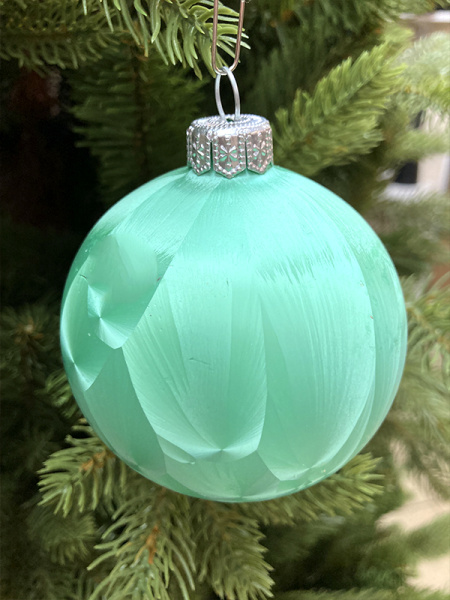 Шар елочный стекл. 8 см, [70]