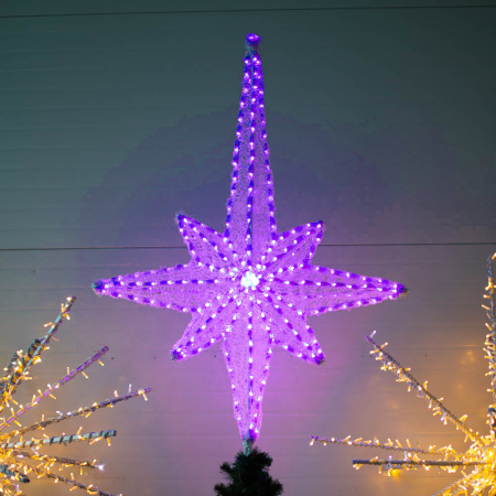 Макушка на елку "Роза ветров RGB" 