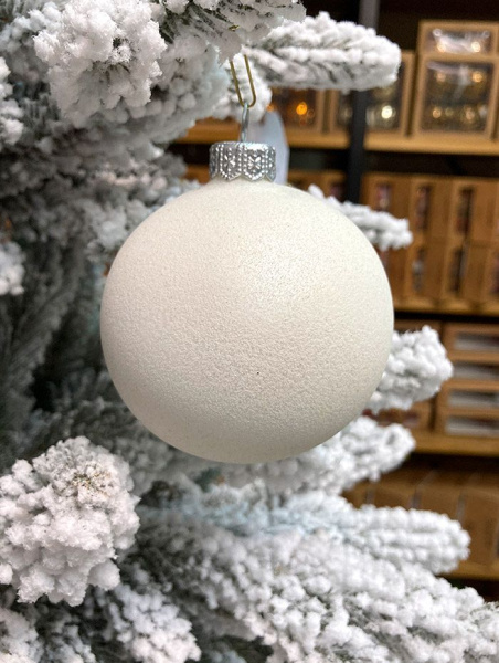 Шар елочный стекл. 8 см, [112s]