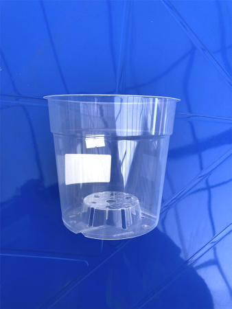 Горшок для орхидеи "№1" 0.8л,  ø11.5см, высота 11см, прозрачный