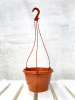 Кашпо подвесное, терракотовое, ø 23см, высота 14см, объём 3.7л.