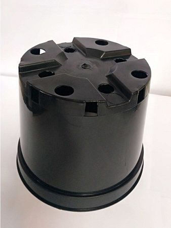 Горшок круглый литой 4л, ø 20см, высота 16см