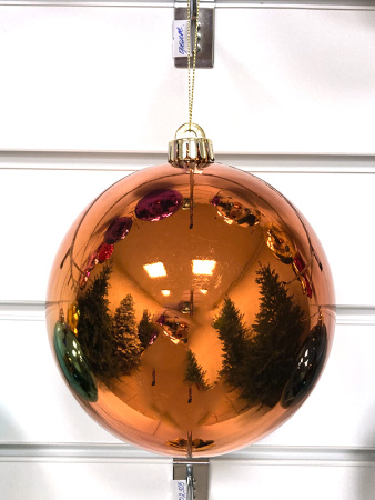 Шары пластиковые, глянец оранжевый