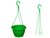 Кашпо подвесное, салатовое, ø 23см, высота 14см, объём 3.7л
