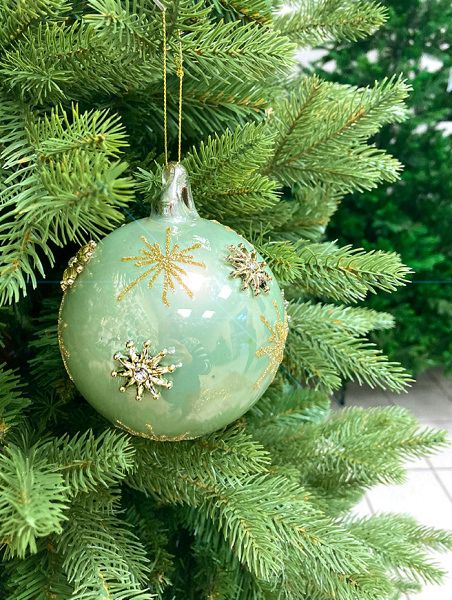 Шар елочный стекл. [59182]