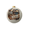 Шар елочный стекл. декупаж 12 см, [DQ4]