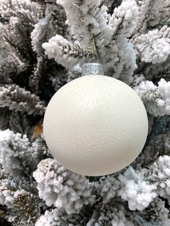 Шар елочный стекл. "Текстурный" 8 см, [112s]