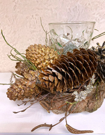 Подсвечник ручной работы "Лесной"