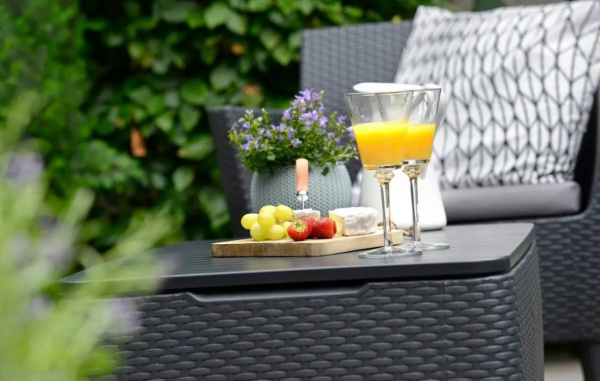 Комплект мебели из искусственного ротанга SALEMO 2-SOFA SET, графитовый [236629]