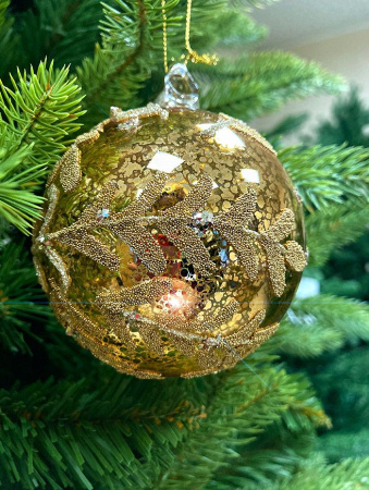 Шар елочный стекл. [63602]