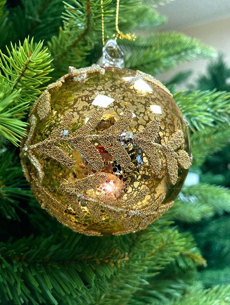 Шар елочный стекл. [63602]