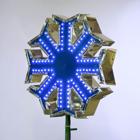 Макушка на искусственную ель "Снежинка Стандарт" синий