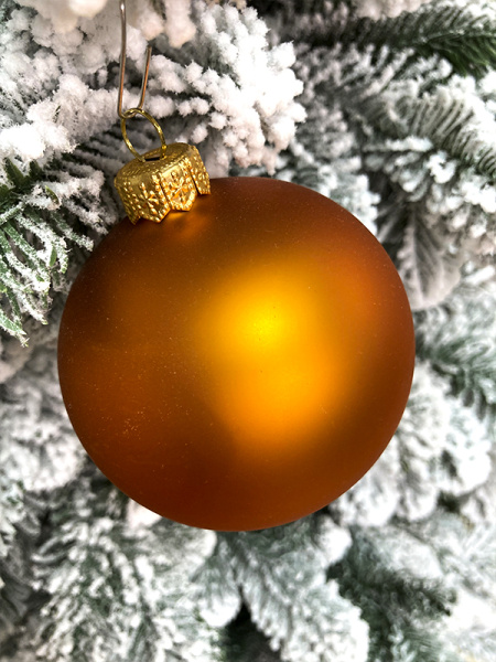 Шар елочный стекл. 8 см, [G-11]