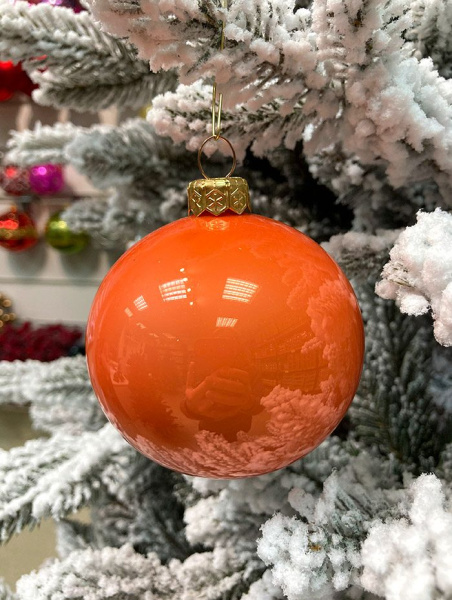 Шар елочный стекл. 8 см, [147]