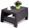 Журнальный столик из искусственного ротанга CORFU TABLE, графитовый [241945]