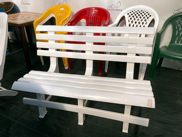 Скамья садовая со спинкой, скамейка для дачи [120-0038 №2]