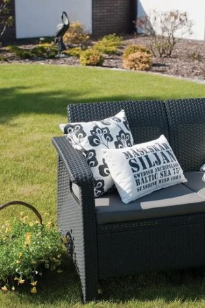 Диван Keter CORFU II LOVE SEAT, графит [258973]