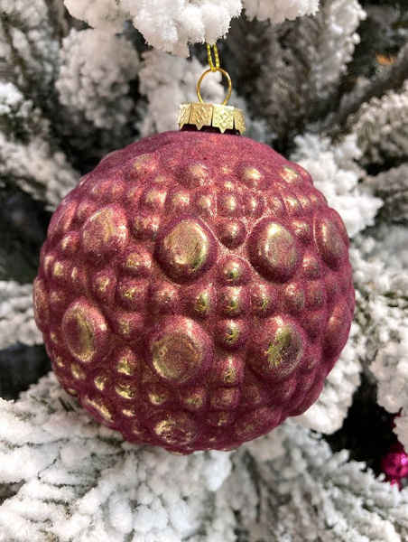 Шар елочный стекл. 10см [20206-10/B19]