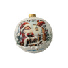 Шар елочный стекл. декупаж 12 см, [DQ5]