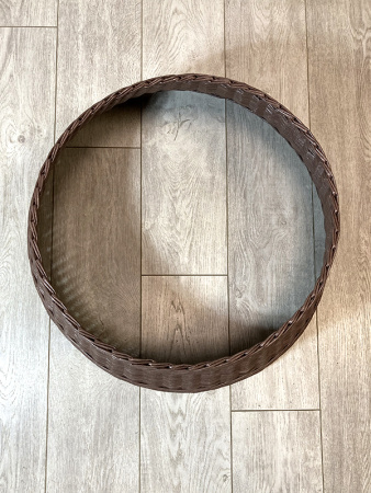 Корзина 65см плетёная под ёлку, разные цвета