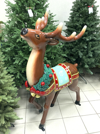 Новогодняя фигура для фотозоны "Новогодний олень"