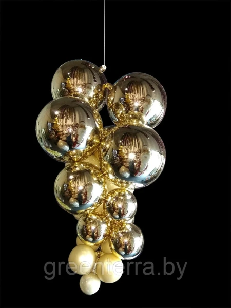 Украшение для больших ёлок "Гроздь из разных шаров" 50см и 60см Украшение для больших ёлок "Гроздь из разных шаров" 50см и 60см