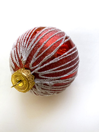 Набор шаров пластик. декор №13 разные цвета, 6см / 8см / 10см Шар пластиковый декорированный