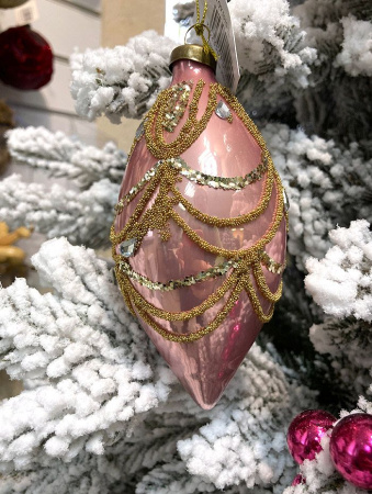 Игрушка елочная стекл. [5010-2B]