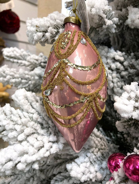 Игрушка елочная стекл. [5010-2B]