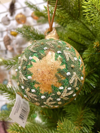 Шар елочный стекл. [63388]