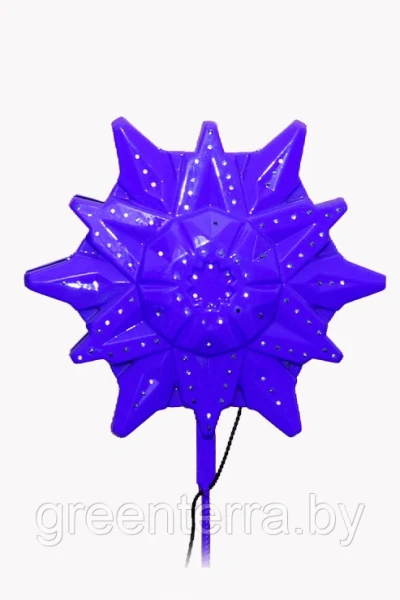 Макушка для елки "Снежинка Эконом" 50см, разные цвета