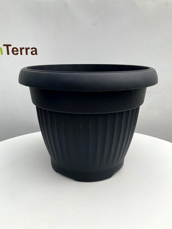Цветочный горшок DCE Terra 13л, ø 35см, антрацит 