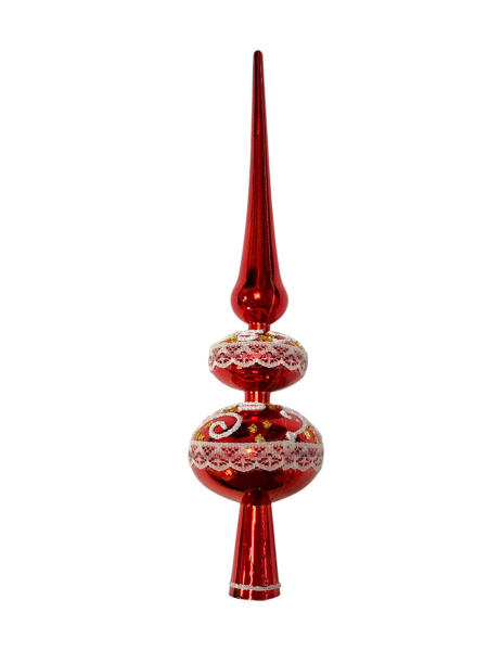 Пластиковая верхушка декор №7, разные цвета Верхушка на елку декорированная