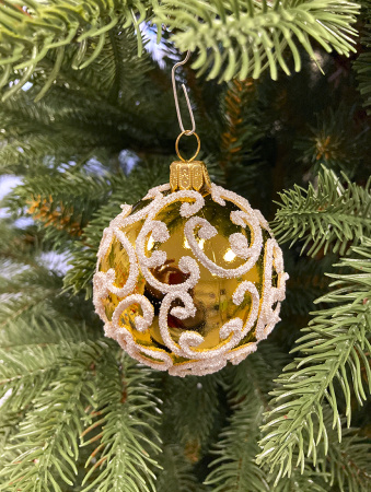 Шар пластиковый декорированный