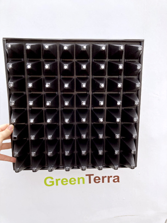 Кассета для рассады 64 ячейки (свекла), 35мл 