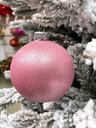 Шар елочный стекл. 8 см, [G-184]