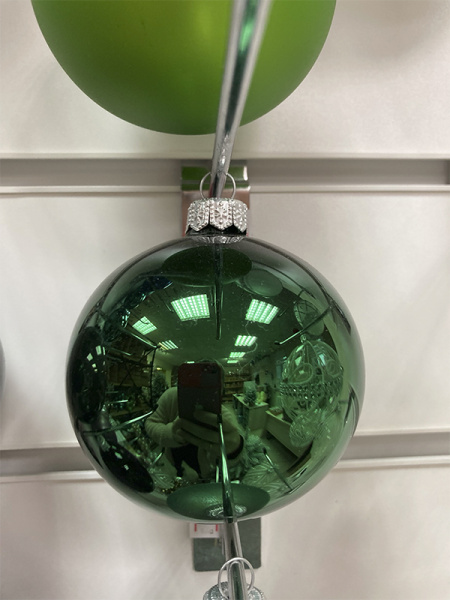 Шар елочный стекл. 8 см, [G-34]