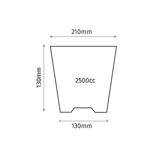 Кашпо подвесное, терракотовое, ø 23см, высота 14см, объём 3.7л.