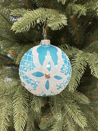 Набор шаров пластик. декор №7 разные цвета, 6см /  8см / 10см Шар пластиковый декорированный