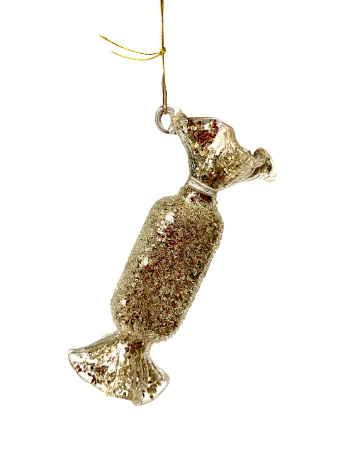 Игрушка елочная стекл. Конфета 9см [52331]