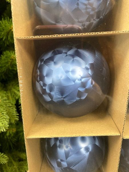 Шар елочный стекл. 8 см, [190]