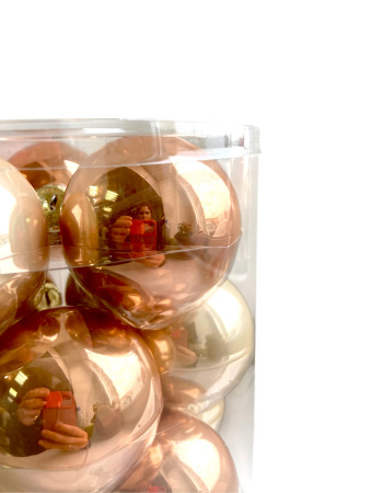 Набор шаров елочных стекл. Cashmere Rose 6см, 20 шт [142275]